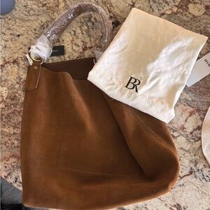 Banana Republic Suede Accessory in Camel Brown
